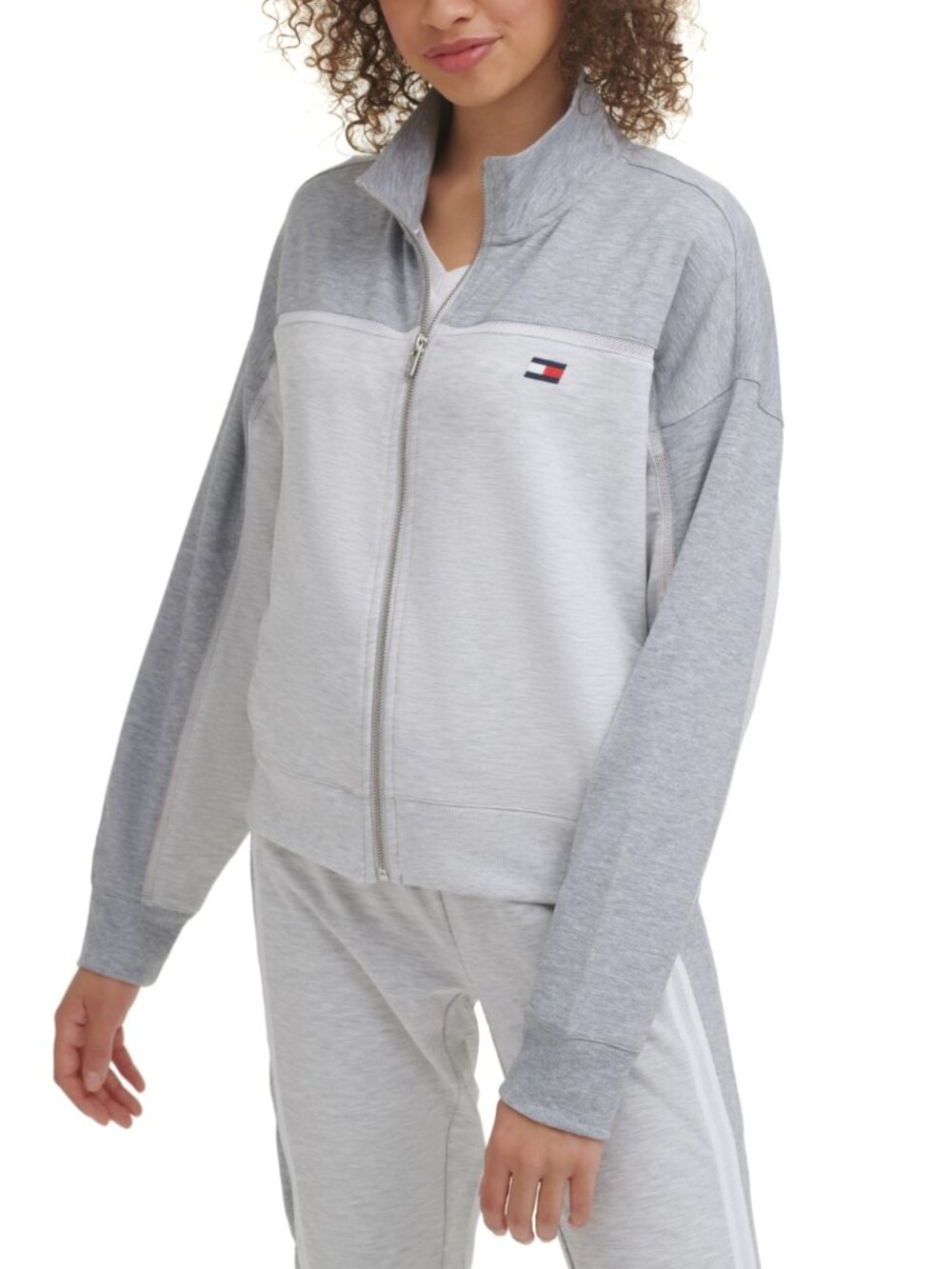 Tommy Hilfiger Womens Colorblocked Track Jacket